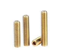 Tornillos de fijación hexagonales sin cabeza Juego empotrado de latón Tornillos cóncavos Tornillo for máquina hundido M2 M2.5 M3 M4 M5 M6 M8 M10 M12(10mm,M2.5-(50pcs))