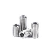 Tornillos de fijación hexagonales sin cabeza, Tornillos sin cabeza con punta de copa hexagonal Acero inoxidable 304 A2-70 M1.6-M16 Paquete 5-50 piezas DIN916(12mm (20pcs),Select Size)