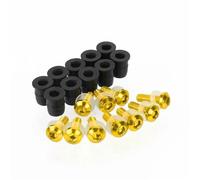 Tornillos de fijación Kit De Tornillos para Parabrisas De Motocicleta para Ducati Panigale 899, 959, 1199 Y 1299. para Carenado De Carrocería. Kit Tuercas carenado Motocicleta(Oro)