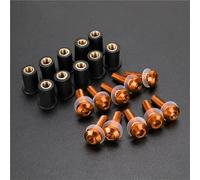 Tornillos de fijación Kit De Tornillos para Parabrisas Motocicleta para Yamaha FZS600 FZ07 FZ09 MT07 MT09 MT-07 09, Tuercas, Pernos Y Fijaciones. Kit Tuercas carenado Motocicleta(Naranja)