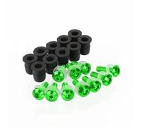 Tornillos de fijación Kit Tornillos Parabrisas Motocicleta para Kawasaki para Versys 1000 Y para Versys-1000 Kit Pernos Tuercas Carenado Carrocería. Kit Tuercas carenado Motocicleta(Verde)