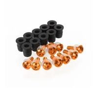 Tornillos de fijación Kit Tornillos Parabrisas Motocicleta para Kawasaki para Versys 1000 Y para Versys-1000 Kit Pernos Tuercas Carenado Carrocería. Kit Tuercas carenado Motocicleta(Naranja)