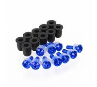 Tornillos de fijación Kit Tornillos Parabrisas Motocicleta para Kawasaki para Versys 1000 Y para Versys-1000 Kit Pernos Tuercas Carenado Carrocería. Kit Tuercas carenado Motocicleta(Azul)