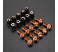 Tornillos de fijación Kit Tornillos Parabrisas Motocicleta para XL650 600 700 1000 125V, Carenado, Carrocería, Tornillos, Pernos Tuercas. Kit Tuercas carenado Motocicleta(Naranja)