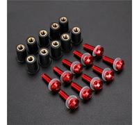 Tornillos de fijación Kit Tornillos Parabrisas Motocicleta para XL650 600 700 1000 125V, Carenado, Carrocería, Tornillos, Pernos Tuercas. Kit Tuercas carenado Motocicleta(Rojo)