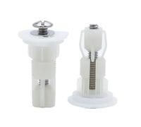 Tornillos de fijación superior for asiento inodoro, tapa tuerca, sartén, Kits ajuste agujero ciego, reemplazo bisagras universales for, 2 uds