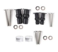 Tornillos de fijación superior para asientos de inodoro, fijaciones universales para asientos de inodoro, bisagras de tornillo para agujeros ciegos, bisagras universales duraderas, accesorios de baño