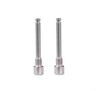 Tornillos de freno de disco para SRAM | Aleaciones de titanio roscado tornillos para frenos de bicicleta | Requiere llave hexagonal de 3 mm | Kit de hardware resistente (plata)