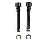 Tornillos de freno de disco roscados con inserciones de pasador integradas para frenos SRAM compatibles solo con depósitos de aceite roscados hechos de aleación de 3 mm de ajuste (negro)