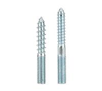Tornillos de gancho,Tornillo de doble terminación, Tornillos de espiga roscados de doble extremo, cabeza hexagonal, punta puntiaguda, sin cabeza, autosujeción.(M10 50mm)