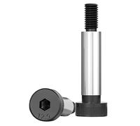 Tornillos de hombro métricos Tornillos de cabeza con pernos de hombro, 20 piezas, pernos de límite alto de acero inoxidable 304 o acero al carbono Tornillos industriales(￠6*M5*25 [20 pieces])