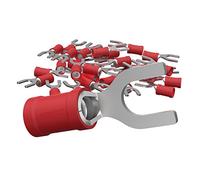 Tornillos de horquilla de Auprotec, de 0,5-6,0 mm² y diámetro de orificio M3-M8, conector de cable PVC parcialmente aislado SV hecho de cobre estañado