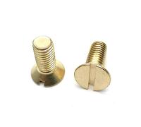 Tornillos de latón, 20 tornillos de latón con cabeza avellanada plana y ranurada, M1.6, M3, M4, M5, for muebles, reparación de sujetadores.(M3x10)
