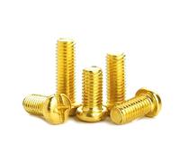 Tornillos de latón, Tornillos de máquina de cabeza redonda de latón Phillips M2 M2.5 M3 M4 M5 M6 Tornillo de reparación Sujetador(M2.5 50pcs,8mm)