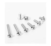 Tornillos de máquina con cabeza de braguero ahuecados en cruz M5, tornillos planos grandes, pernos de grifo de acero inoxidable(12mm 10pcs)