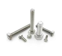 Tornillos de máquina con cabeza hexagonal Tornillos hexagonales de acero inoxidable 304 M5 M6 M8 30-100 mm Paquete 21(1pc M8,90mm)