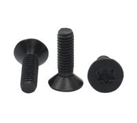 Tornillos de máquina Torx avellanados de acero ino Paquete de 10 tornillos máquina cabeza avellanada plana Torx acero inoxidable 304, color negro, M3, M4, M5, 5-50 mm(35mm,M4 (10pcs))