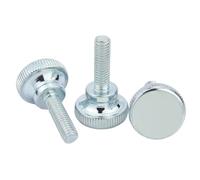 Tornillos de mariposa de acero inoxidable, Tornillos moleteados Apretar a mano Cabezal de paso alto M3-M10 5-50 mm 1/2/5 piezas Cerradura de vidrio(50mm,(2pcs) M6)