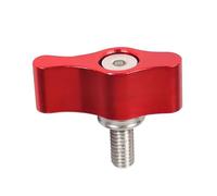 Tornillos de mariposa de aluminio M4 M5, perillas de apriete manual de acero inoxidable con llave de seguridad, mango de aleación Tornillos de fijación(M4 Type B 15mm)