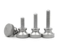 Tornillos de mariposa moleteados, La mano moleteada de la cabeza del paso alto los tornillos pulgar acero inoxidable 304 aprieta tamaños múltiples(5mm,M12 (1pc))