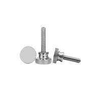 Tornillos de mariposa moleteados, Tornillos de pulgar moleteados Paso acero inoxidable M2-M8 Apriete a mano Cerradura vidrio for muro cortina(30mm,M8 2PC)
