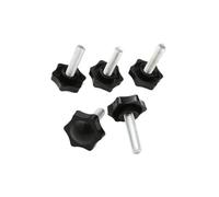 Tornillos de mariposa roscados y moleteados, 5/10/30 Uds M4-M12 Tornillos De Perilla Mano Perno Plástico En Forma Estrella Rosca Sujeción Tornillo Mango Pulgar(30 Pcs,M6x30)