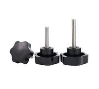 Tornillos de mariposa roscados y moleteados, Tornillos De Perilla Manual M8-M12, Sujeción Rosca D38 D48, Perno Cabeza En Forma Estrella, Tornillo Apriete for Pulgar(M12x30xD48mm (1PCS))