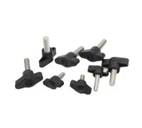 Tornillos de Mariposa Tornillos de pulgar acero inoxidable 304, M4, M5, M6, Perno mango en forma Z, perilla mano, tornillos ala mariposa ajustables mecánicamente(15mm 4pcs,Diameter 27mm M5)