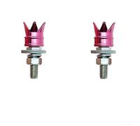 Tornillos de matrícula de cabeza de corona de rosca M6 hechos de aleación de aluminio ligera para coches, motocicletas, bicicletas, disponibles en varios colores como rojo, azul, oro, verde, plata