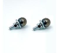Tornillos de matrícula de rosca M6 con textura de bola de diamante, adecuados para motocicletas y coches, hechos de acero al carbono para un uso duradero (titanio)