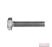 Tornillos de metal con cabeza hexagonal, 6 x 60 mm, caja de 100