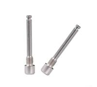 Tornillos de montaje de freno de disco para SRAM | Aleaciones de titanio roscadas Tornillos para frenos de bicicleta MTB | Hexagonal de 3 mm | Par de torsión 2-4N.M | Negro/Plata/Oro (Plata)