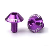 Tornillos de montaje para jaula de botella M5 x 12 mm, paquete de 2 unidades de aleación de aluminio 7075 para pernos de bicicleta para fijaciones de jaula de montaña y carretera, compatibles con