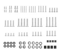 Tornillos de montaje para televisores - 84 unidades M4 M5 M6 M8 Kit de surtido de tornillos fuerte hardware de repuesto soporte universal Paquete de pernos para montaje en pared - Configuración |