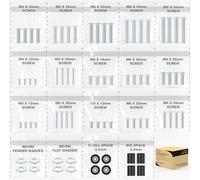 Tornillos de montaje para TV, kit universal para Vizio, LG, TCL, Sony, Sharp, Philips, Panasonic y más, incluye M4, M5, M6, M8 hasta 100