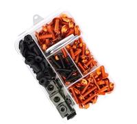 Tornillos de Motocicleta Compatible Con AFRICA Para Twin Para CRF 1000L 1100L ST1100 Accesorios De Motocicleta Kit De Tornillos De Perno De Carenado Kit De Pernos De Carenado De Motocicleta(Orange)