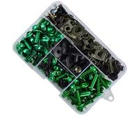 Tornillos de Motocicleta Compatible Con AFRICA Para Twin Para CRF 1000L 1100L ST1100 Accesorios De Motocicleta Kit De Tornillos De Perno De Carenado Kit De Pernos De Carenado De Motocicleta(Green)