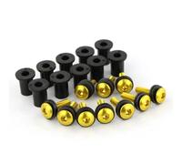 Tornillos de Motocicleta Compatible Con Aprilia Para RSV4 Para RSV1000R 2010-2019 Kit Bulloni E Viti Para Parabrezza E Carenatura Della Motocicletta, Set Di Clip Para Dadi(Yellow)