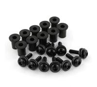 Tornillos de Motocicleta Compatible Con Aprilia Para RSV4 Para RSV1000R 2010-2019 Kit Bulloni E Viti Para Parabrezza E Carenatura Della Motocicletta, Set Di Clip Para Dadi(Black)