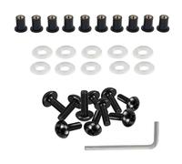 Tornillos de Motocicleta Compatible Con CBR1000RR 2004 2006 2008-2013 Para CBR1000RR ABS 2009-2013 Para CBR1000RR Repsol 2009 2011 Juego Tornillos Pernos Parabrisas Carrocería Motocicleta(Black)