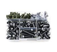 Tornillos de Motocicleta Compatible Con CBR600RR Para CBR1000RR Kit De Pernos De Carenado De Motocicleta Perno De Carenado De Cuerpo Tornillo De Sujeción Tornillo De Clip(Titanium)