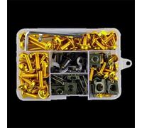 Tornillos de Motocicleta Compatible Con Ducati 177PCS Juego De Tornillos Para Parabrisas De Motocicleta Kit De Pernos De Carenado Accesorios De Modificación Kit De Pernos De Carenado Motocicleta(Yello