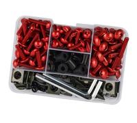 Tornillos de Motocicleta Compatible Con Ducati Para 1198 S Corse SE 2010 Para 1198 SP 2011 Para 1098 RTB Bayliss LE 2009 Juego De Tornillos De Carenado Para Carrocería De Motocicleta(Red)