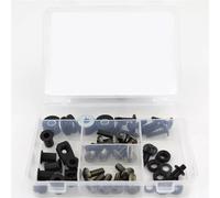 Tornillos de Motocicleta Compatible Con FZ6 Para 2004 2005 2006 2007 2008 2009 Kit De Pernos De Carenado De Motocicleta Tornillos Para Carrocería Clips Carenado Tuercas Pernos Cubierta(Titanium)