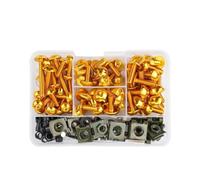 Tornillos de Motocicleta Compatible Con MV Agusta Para F4 750S 2003 Para F4 1000S EV02 2002 Para F4 750 ORO 2000 177 Piezas Kit Tornillos Y Tornillos Parabrisas Carenado Motocicleta Clips Tuerca(Yello