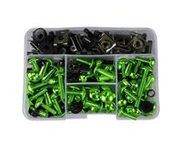 Tornillos de Motocicleta Compatible Con NC700S 2013 Para NC700X 2012 2013 2014 Para VFR750R RC30 1990 Kit Pernos Carenado Motocicleta Tornillo Para El Cuerpo Juego Pernos Tornillos Parabrisas(Green)