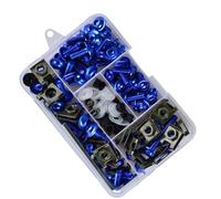 Tornillos de Motocicleta Compatible Con Para KX60 KX65 KX80 KX85 KX100 KX125 KX250 KX500 Kit De Tornillos De Carenado Para Motocicleta, Kits De Tuercas Y Tornillos Para El Cuerpo(Blue)