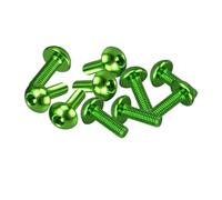 Tornillos de Motocicleta Compatible Con Para Ninja 1000 ZX1000G Para Ninja 1000R ZX1000A Para Ninja 250 EX250E 10x Pernos De Tuercas Parabrisas Carenado Carrocería Motocicleta(Green)