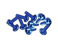 Tornillos de Motocicleta Compatible Con Para Ninja ZX7R ZX750 1995 Para Ninja ZX7R ZX750K 1991 Para Ninja ZX7R ZX750M 1993 Juego Tuercas Y Pernos Parabrisas Carenado Carrocería Y(Blue)