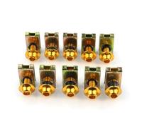 Tornillos de Motocicleta Compatible Con S1000RR HP4 Para S1000R Para S1000XR Para R1200RS Para G310R Clips De Sujeción Para Motocicleta Tornillo Tuercas Kit De Pernos(Yellow)
